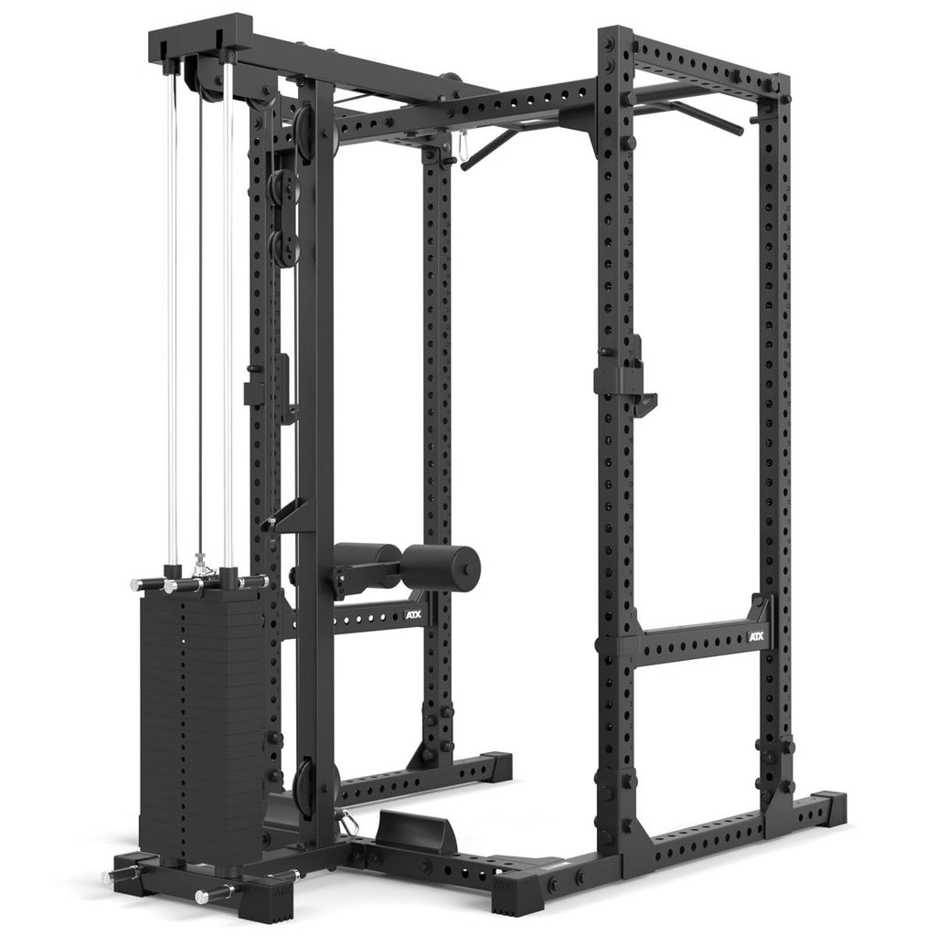 Power Rack 640 med Lat Pulldown 115 kg stabelvekter, høyde 195 cm - ATX