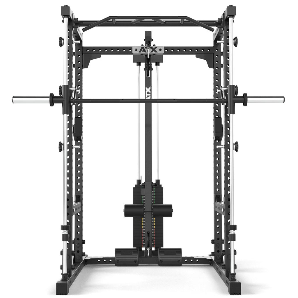 Power Rack 640 komplettsett 195 cm med stablebare vekter side