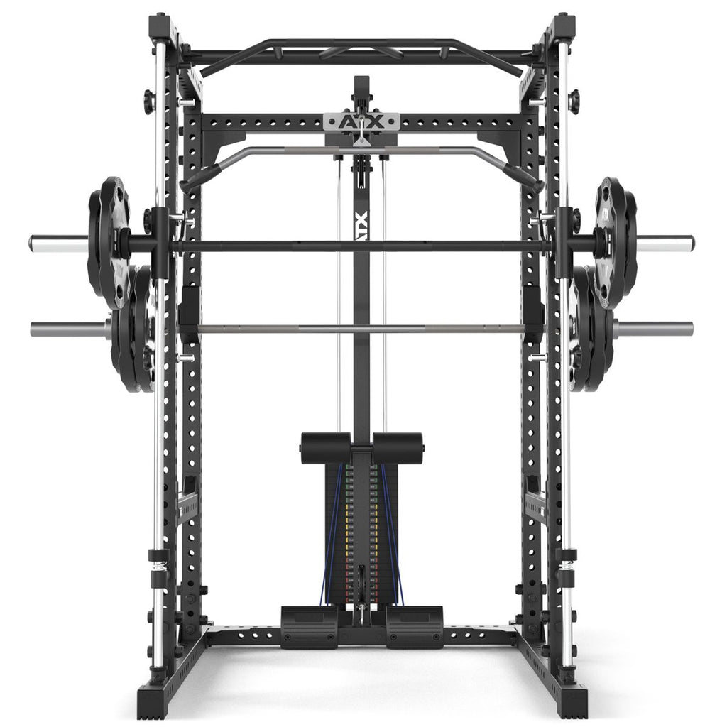 Power Rack 640 komplettsett 195 cm med stablebare vekter vektstabler
