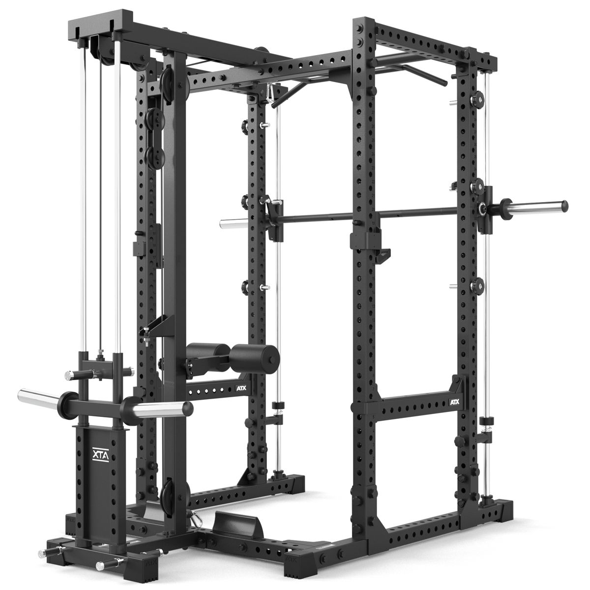 Montert Power Rack 640 komplettsett 195 cm med vektskiver