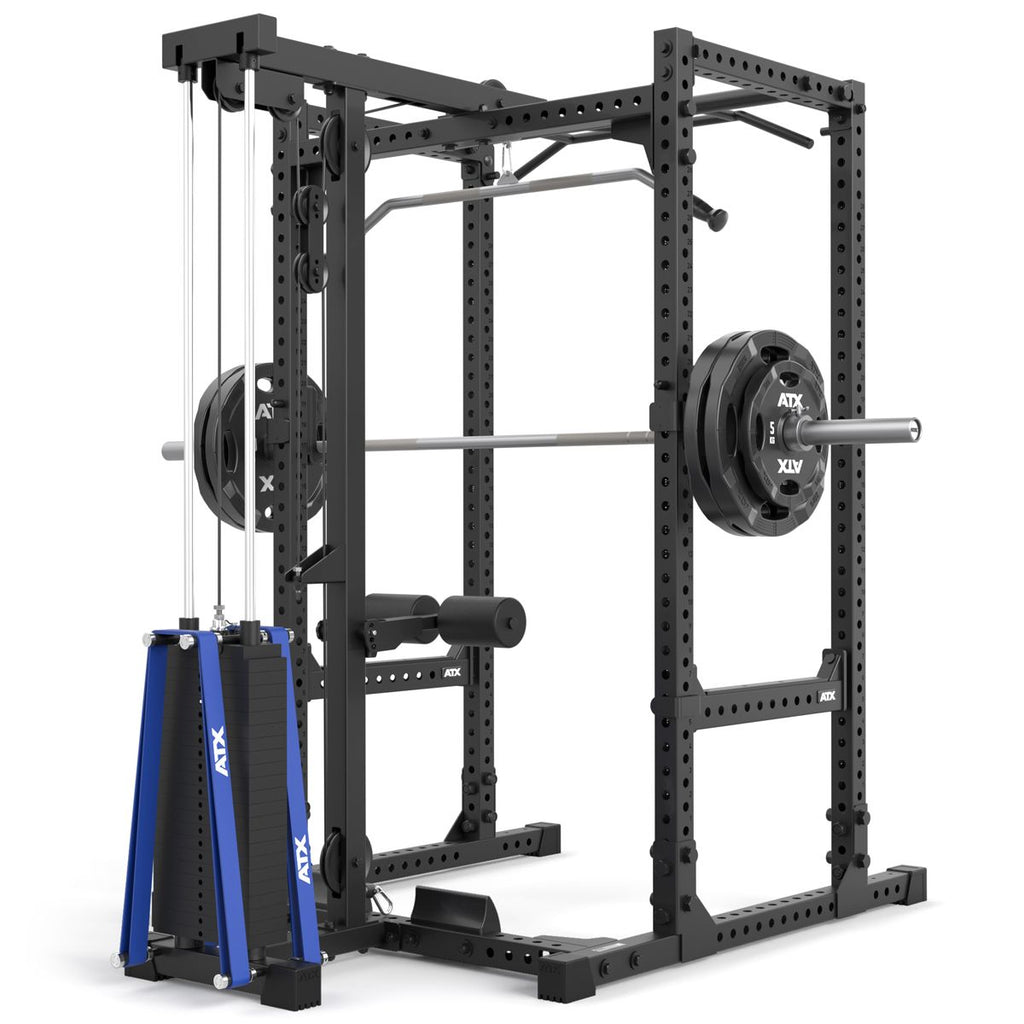 Power Rack 640 med Lat Pulldown 115 kg stabelvekter, høyde 195 cm - ATX
