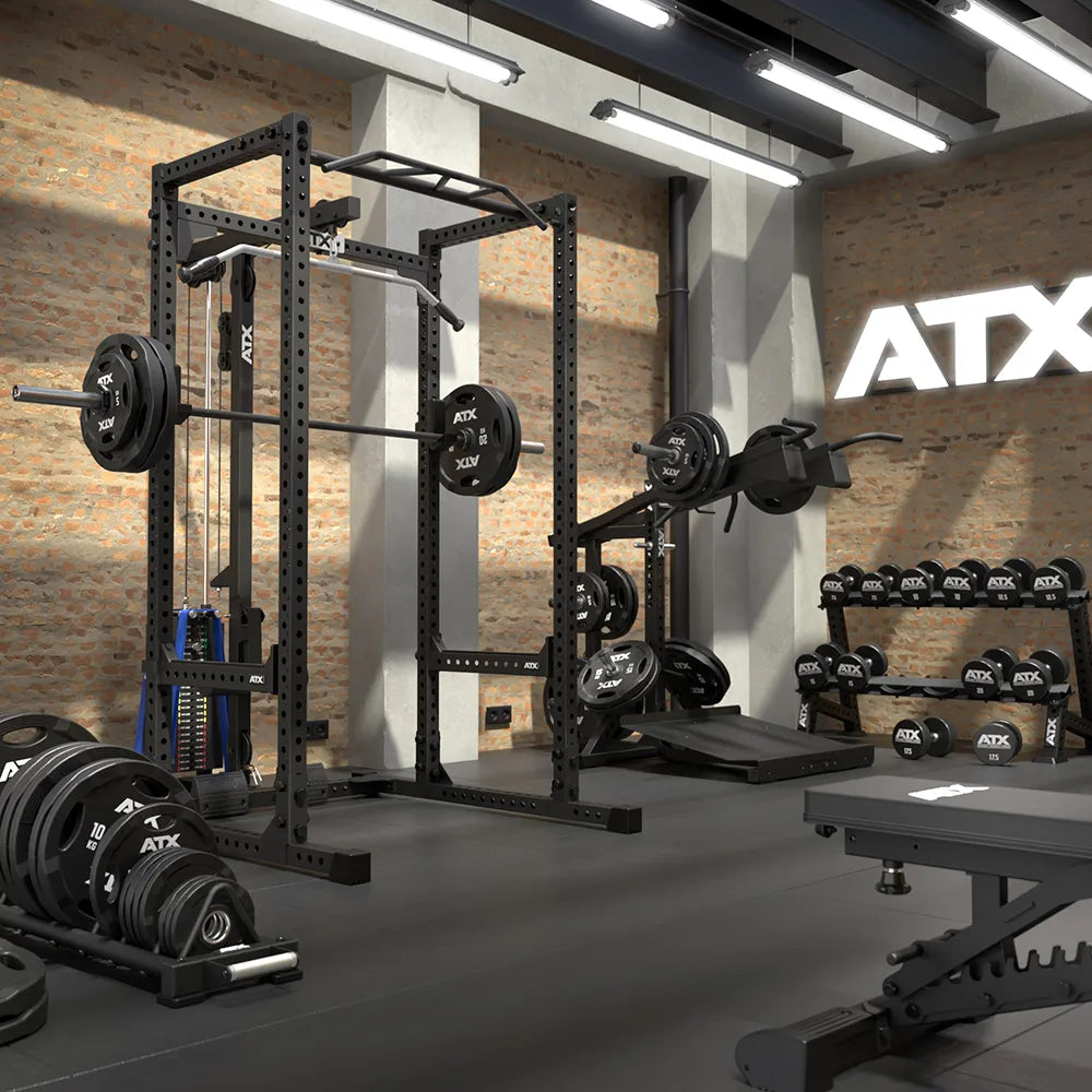 Power Rack 660 med lat pulldown 115 kg stikkvekter høyde 215 cm - ATX