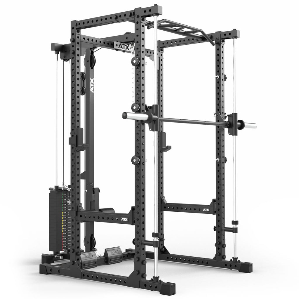 Power Rack 660 komplettsett med stabelvekter 215 cm høyde detalj av ramme