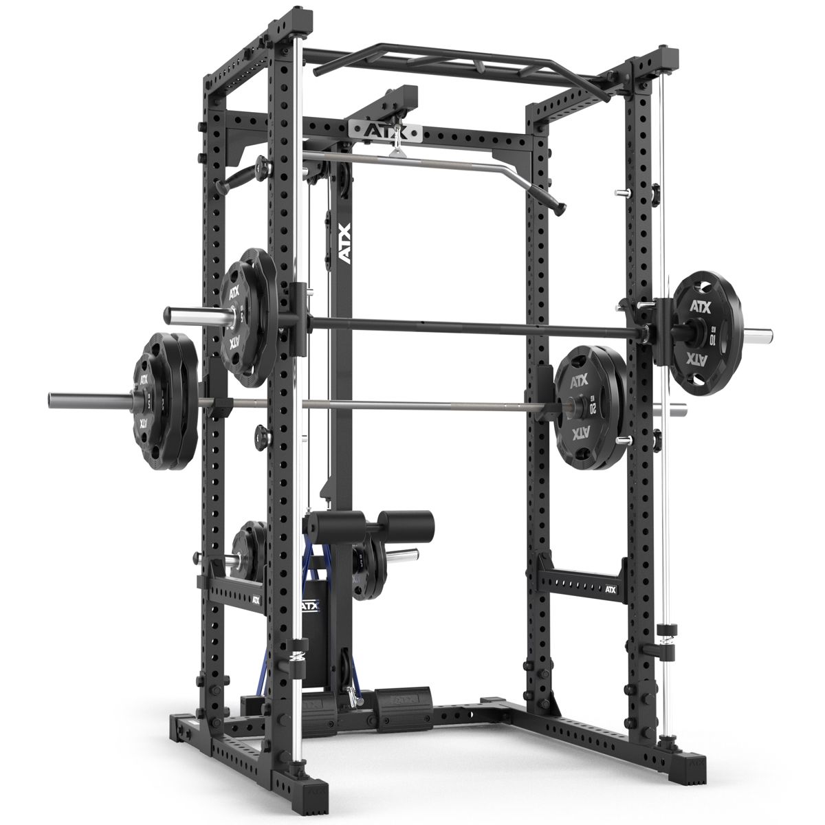 Power Rack 660 komplettsett med vektskiver 215 cm høyde forfra