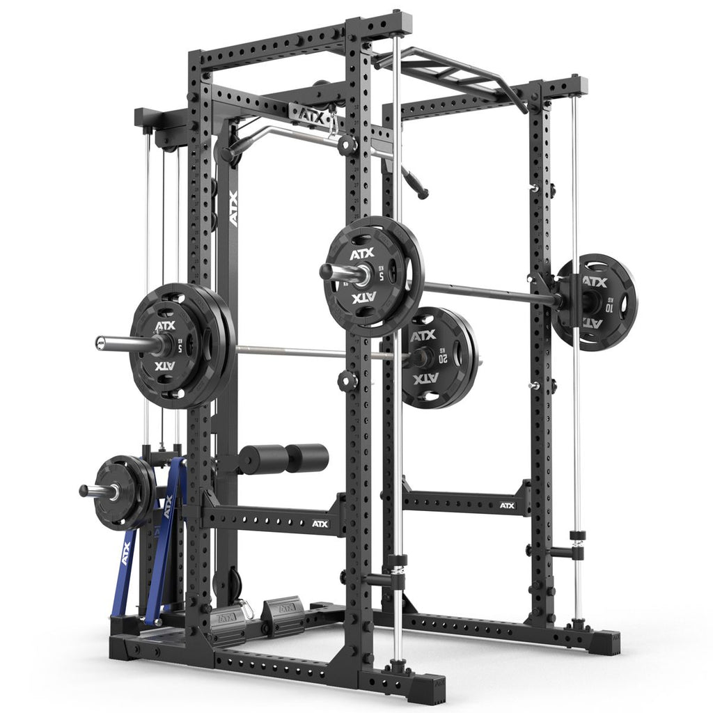 Power Rack 660 komplettsett med vektskiver 215 cm høyde detalj av j-hooks