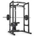 Power Rack 660 med Lat Pulldown vektskiver 215 cm høyde forfra