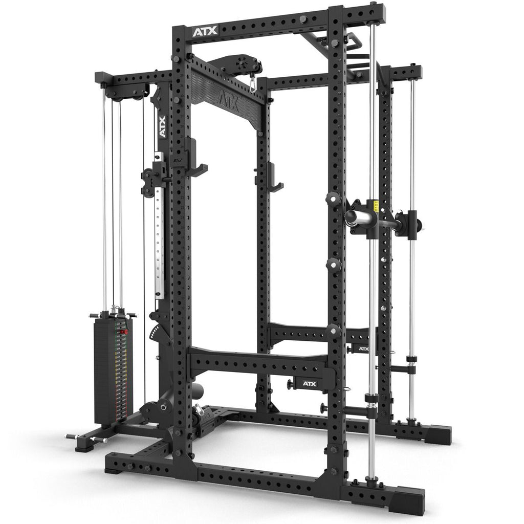 J-Hooks og Flip-Down Spotter på Power Rack 780 2.0