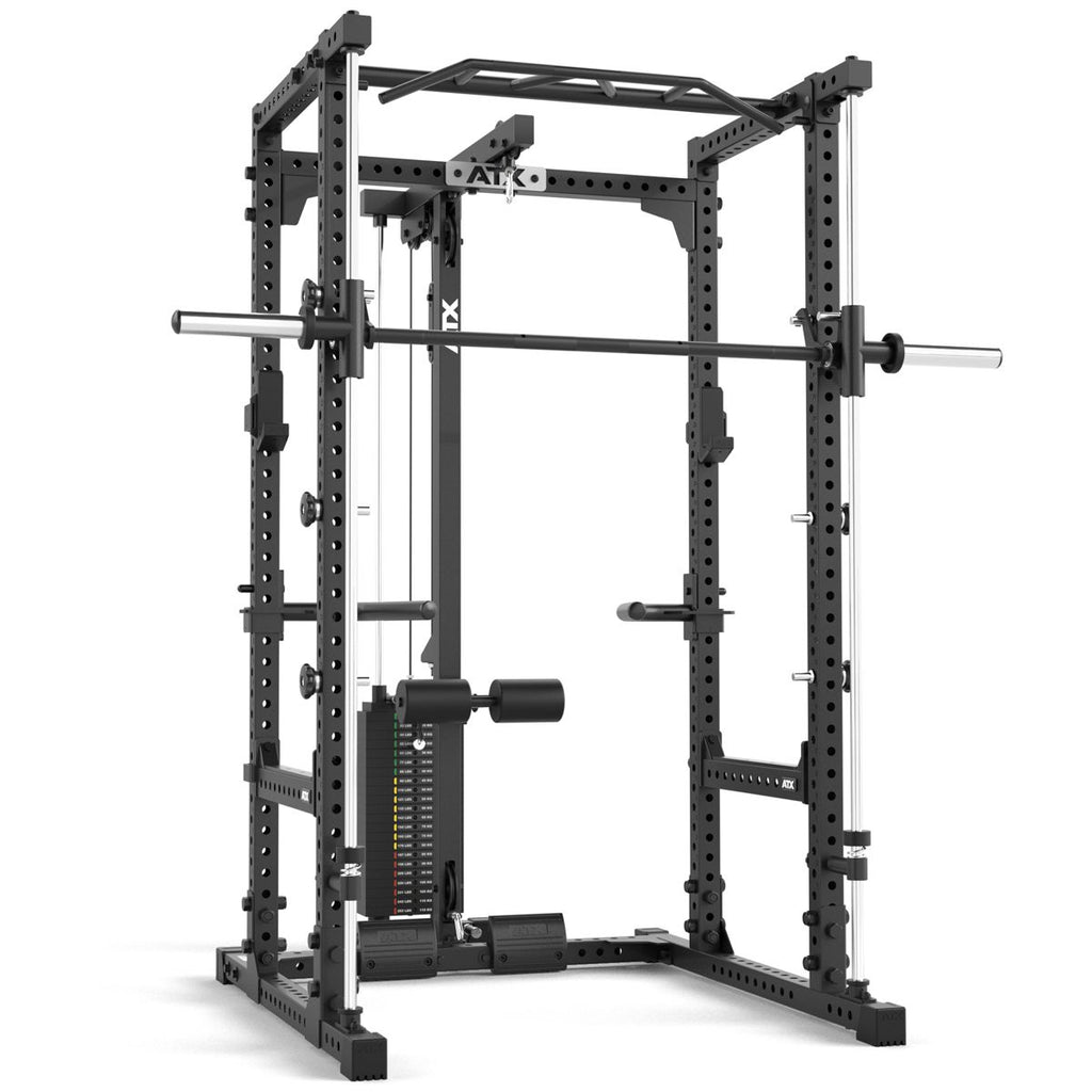 Power Rack komplettstasjon 640/660 med vektstabel 60x60 mm forfra