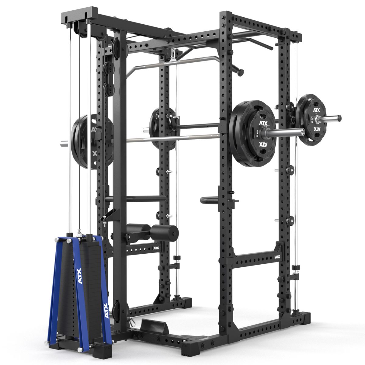 Power Rack 640/660 komplettstasjon med vektstabel og Smith Machine - ATX