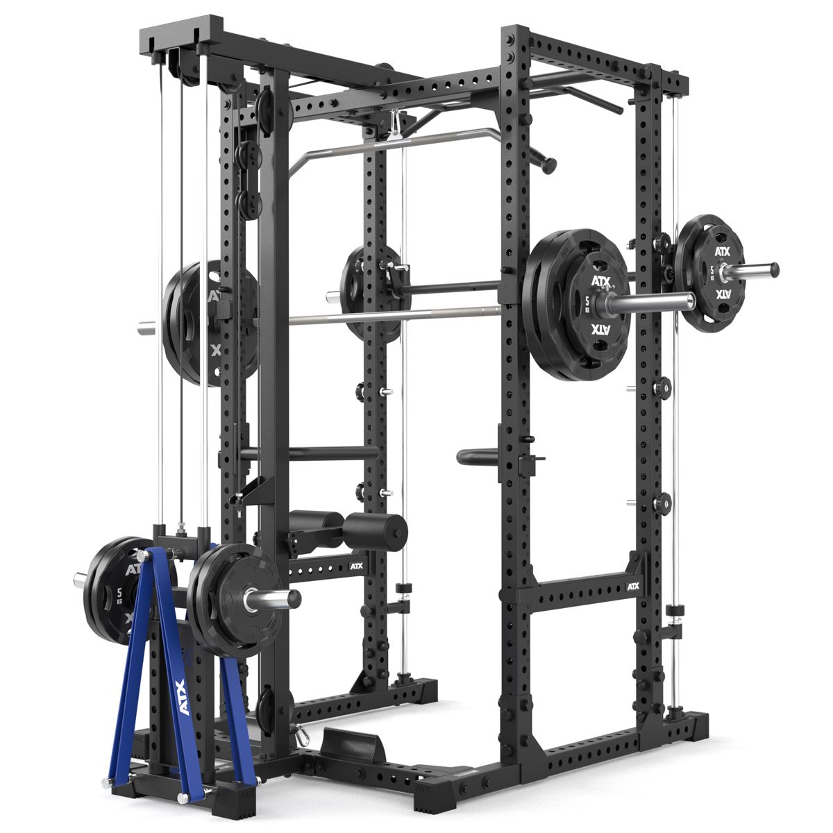 Power Rack komplettstasjon 640/660 Plate Load 60x60 mm ramme detalj av pulverlakkering