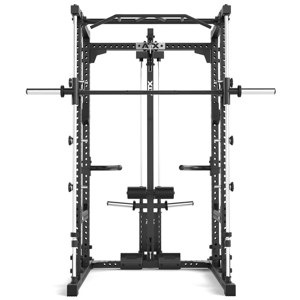 Nærbilde av J-Hooks på Power Rack komplettstasjon 640/660 Plate Load 60x60 mm ramme