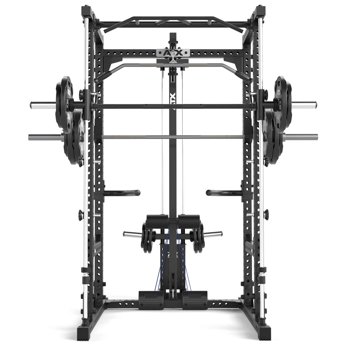 Power Rack komplettstasjon 640/660 Plate Load 60x60 mm ramme med dips-barrer