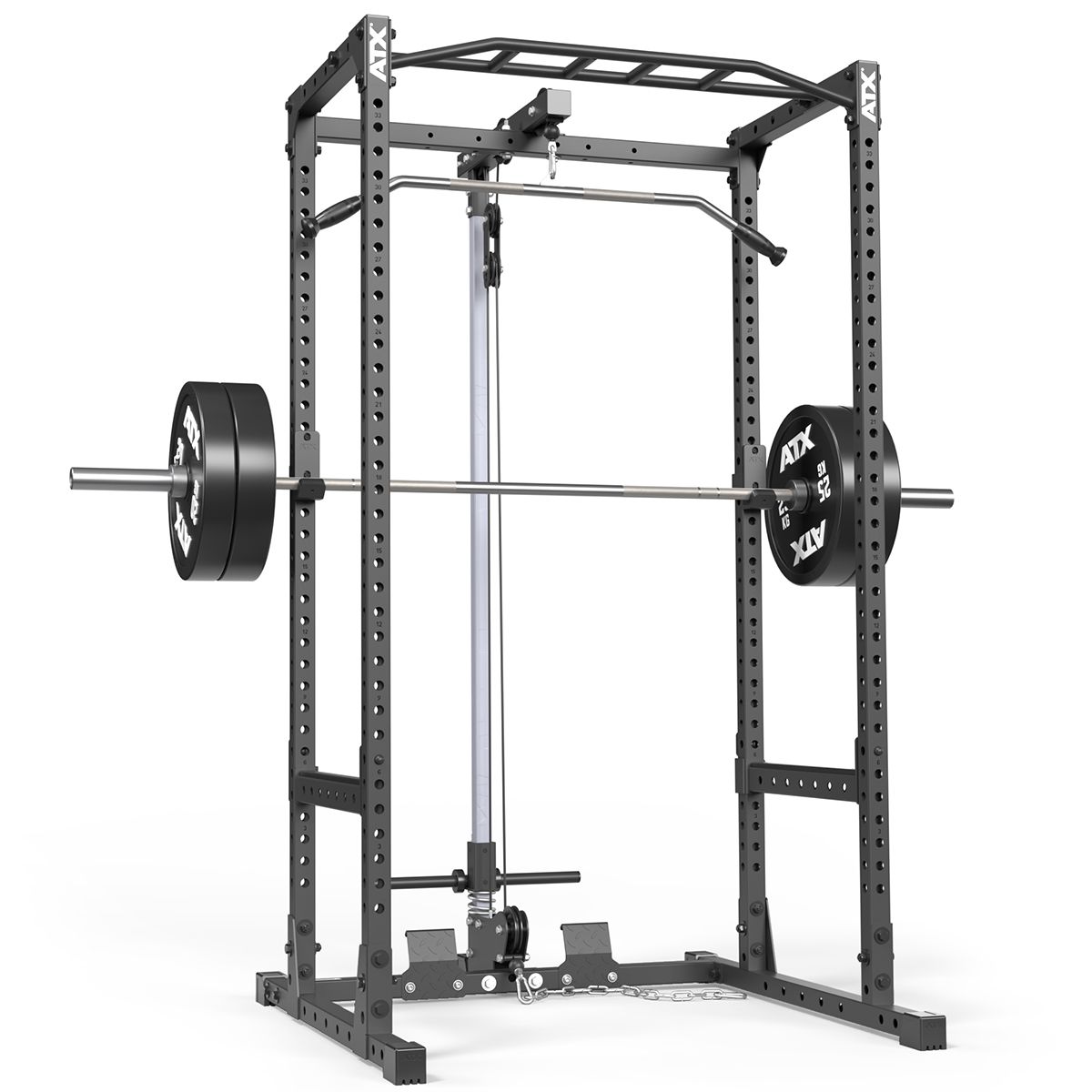 Power Rack PRX-520 med lat pulldown plate load 218 cm bakside
