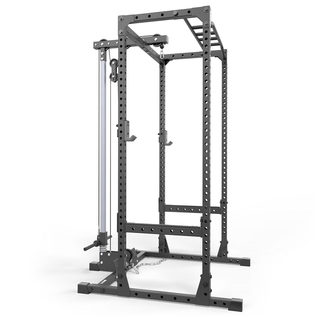 Power Rack PRX-520 med lat pulldown plate load 218 cm detalj av ramme