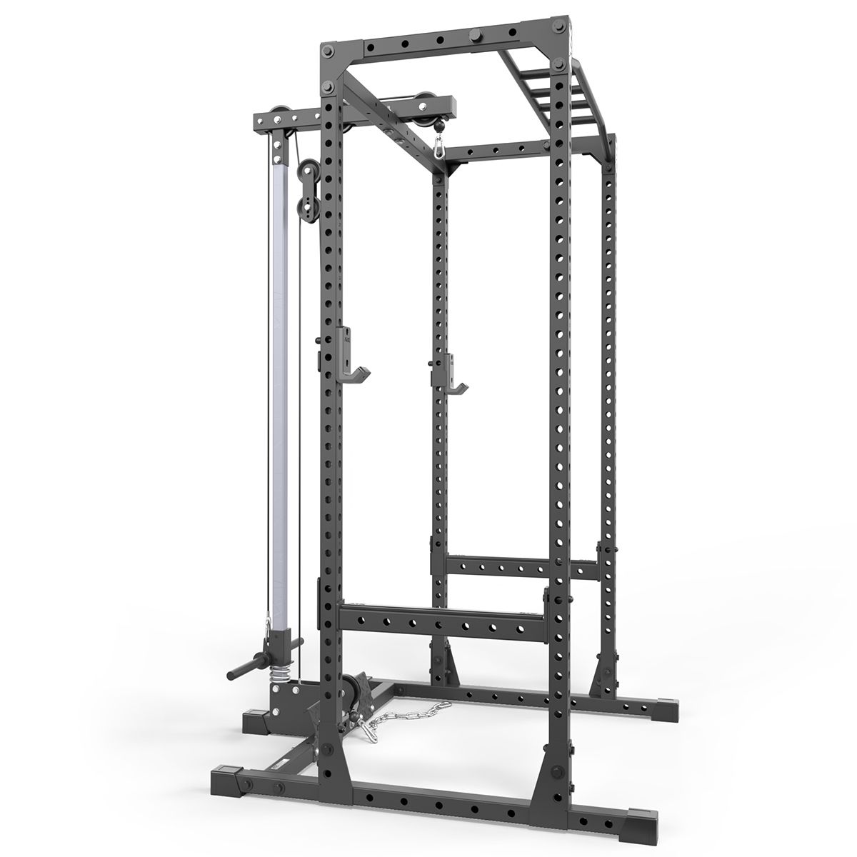 Power Rack PRX-520 med lat pulldown plate load 218 cm detalj av ramme