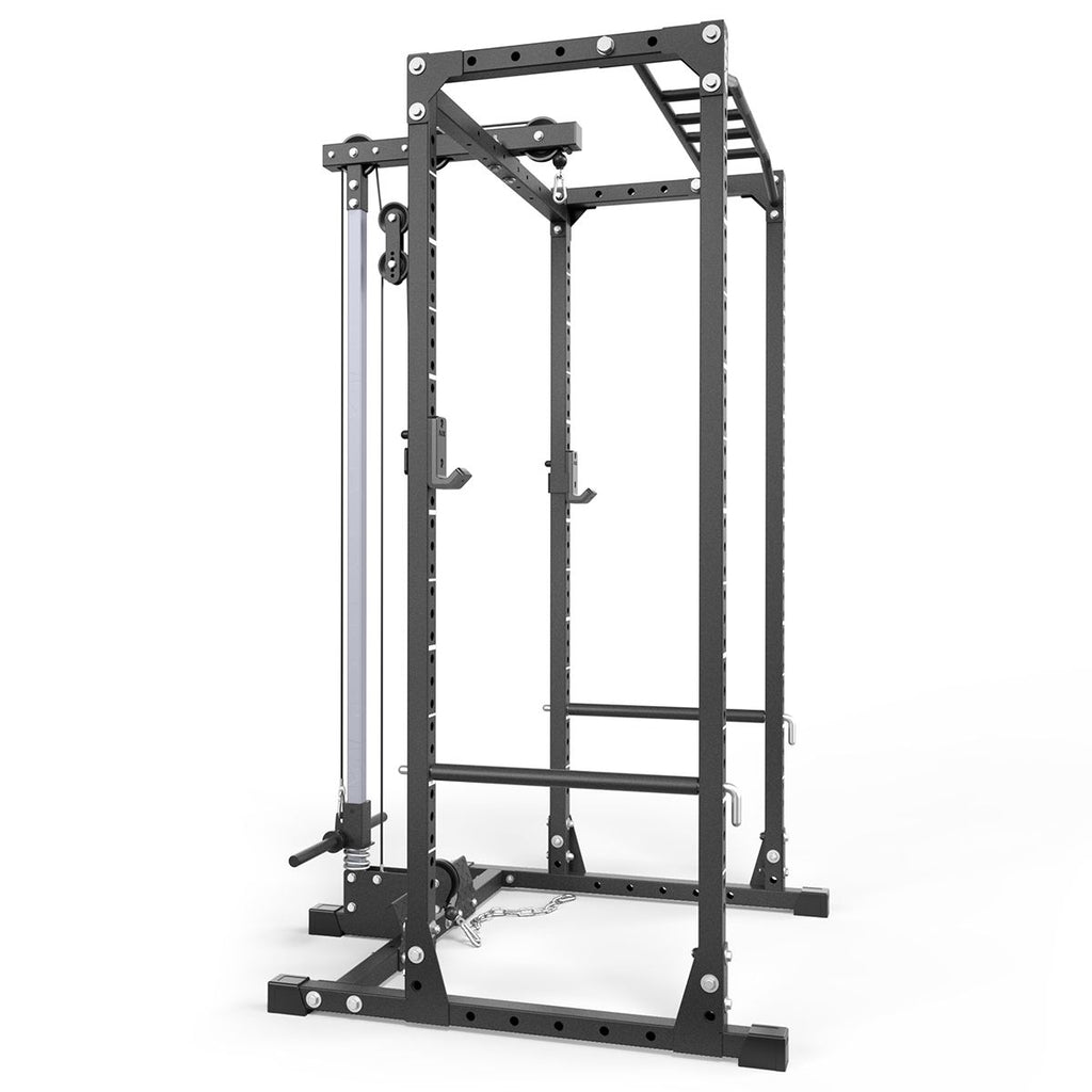 Nærbilde av lat pulldown stasjon på Power Rack PRX-520-XS