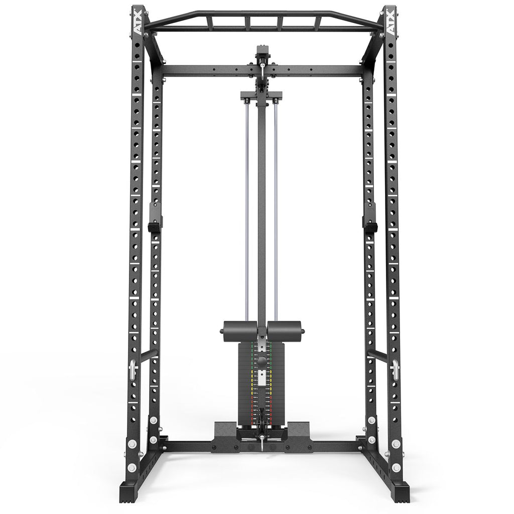 Montert Power Rack PRX-520-XS med lat pulldown i treningsrom