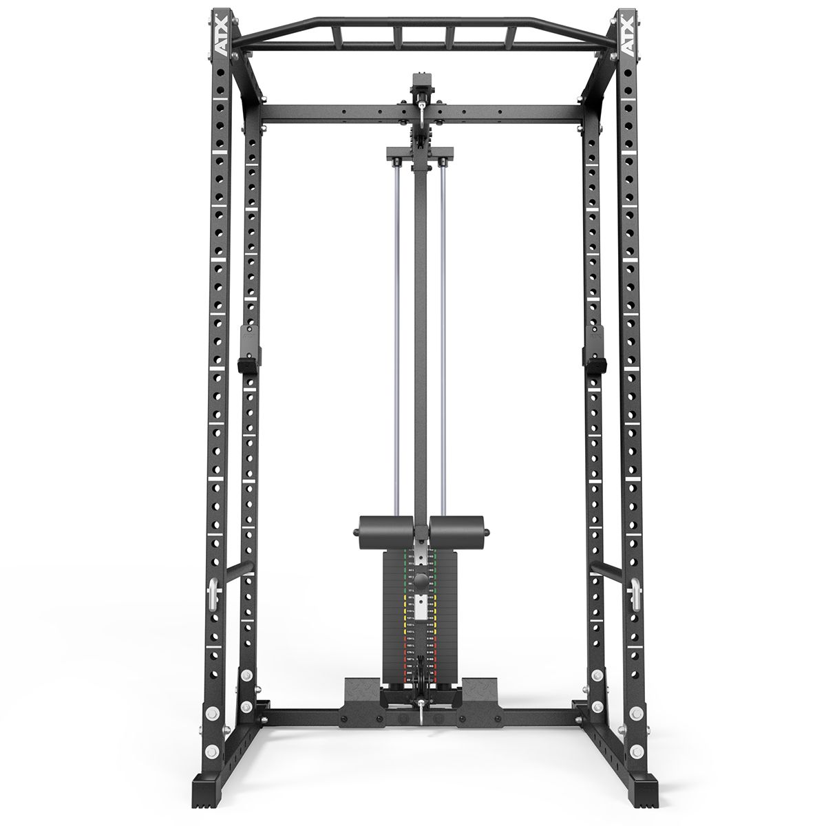 Montert Power Rack PRX-520-XS med lat pulldown i treningsrom