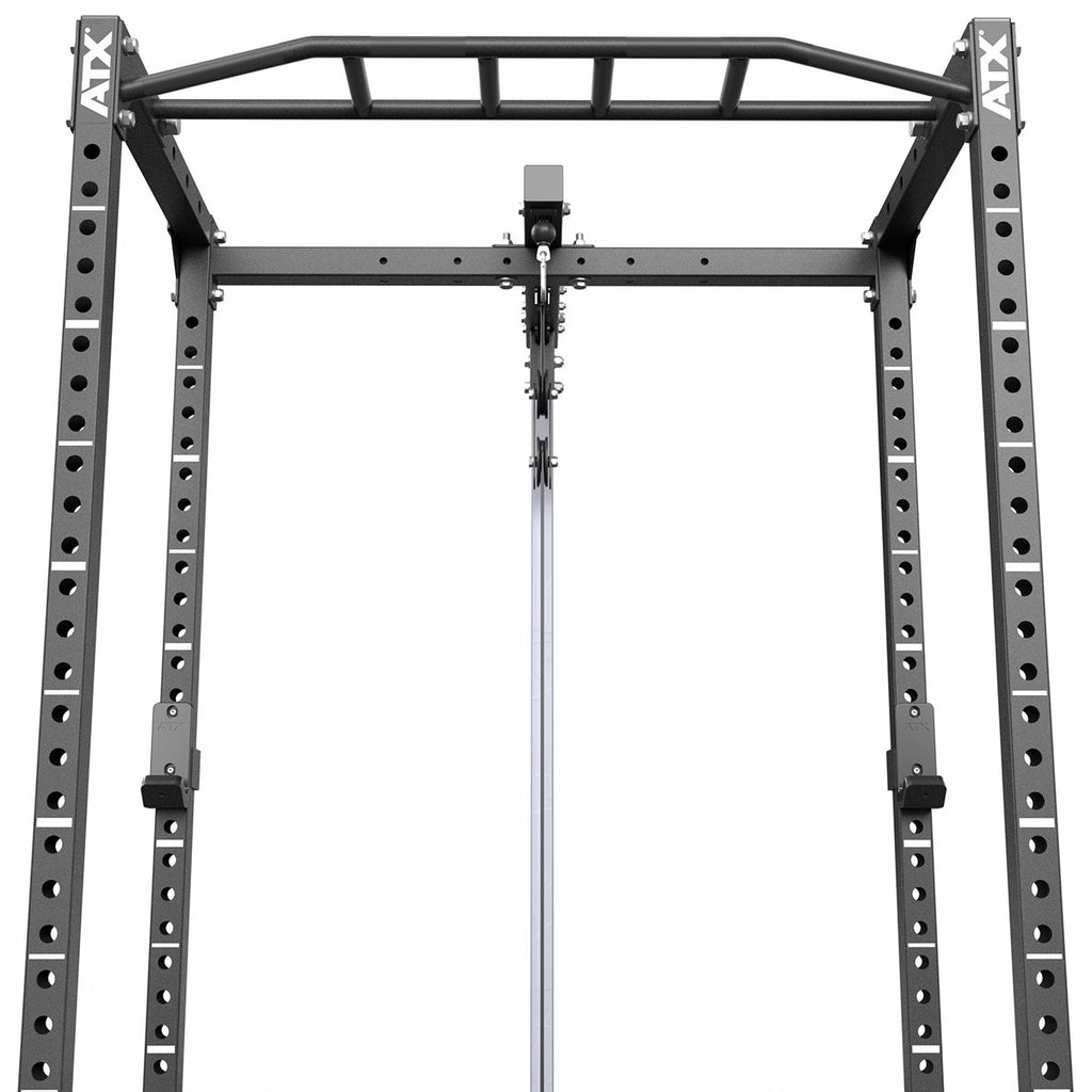 Power Rack PRX-520-XS montert med vektstang og vektskiver