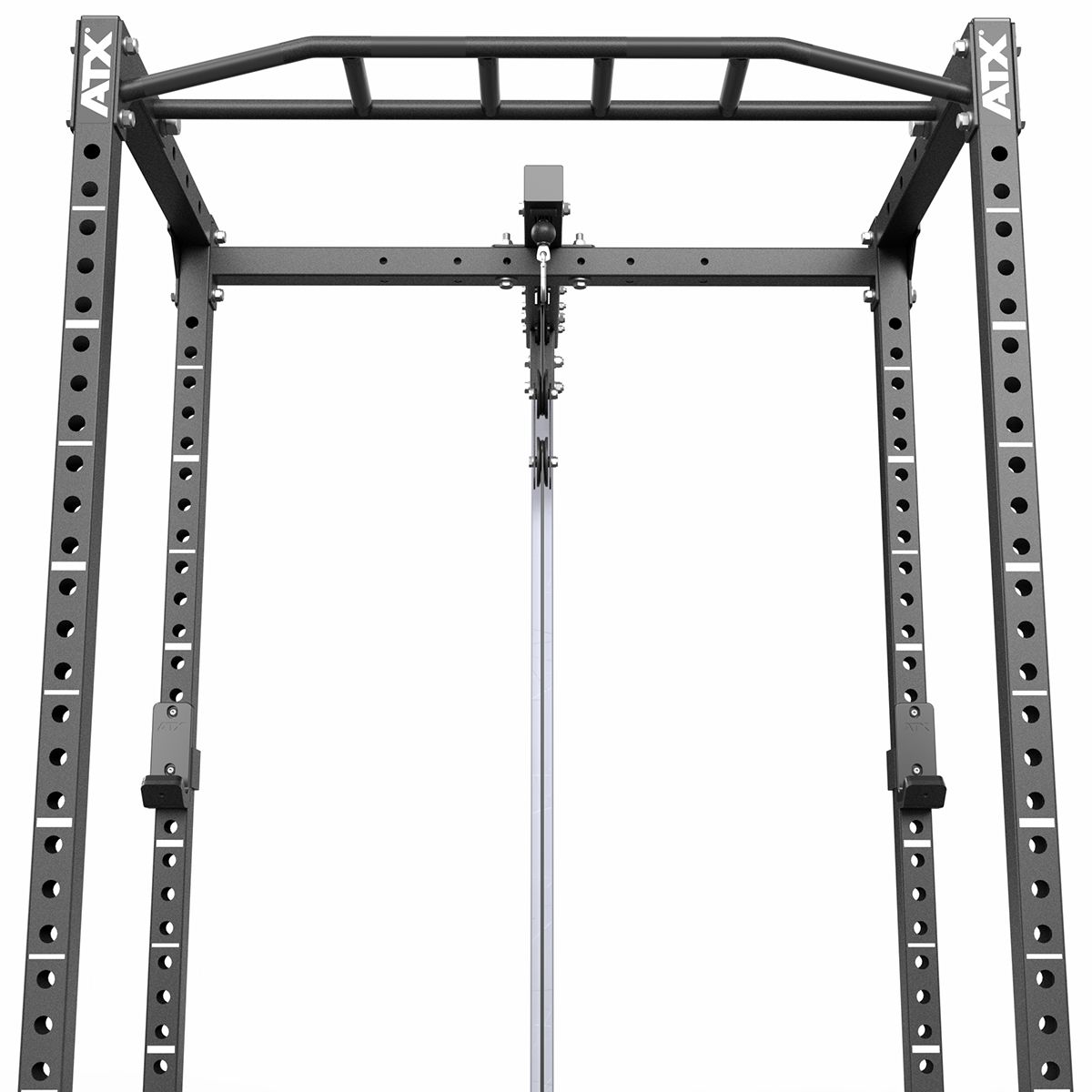 Power Rack PRX-520-XS montert med vektstang og vektskiver
