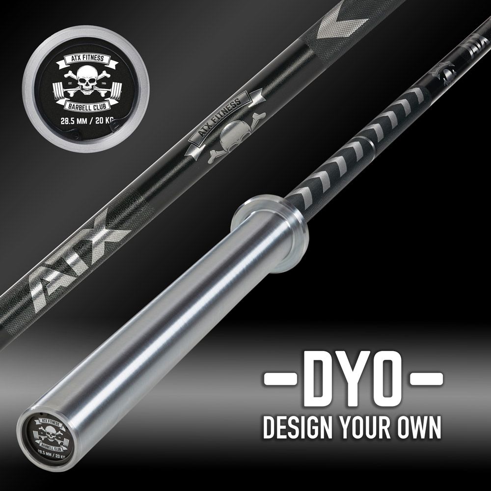 Powerlifting Bar 2K Coating 20 kg IPF-merking 29 mm bakside
