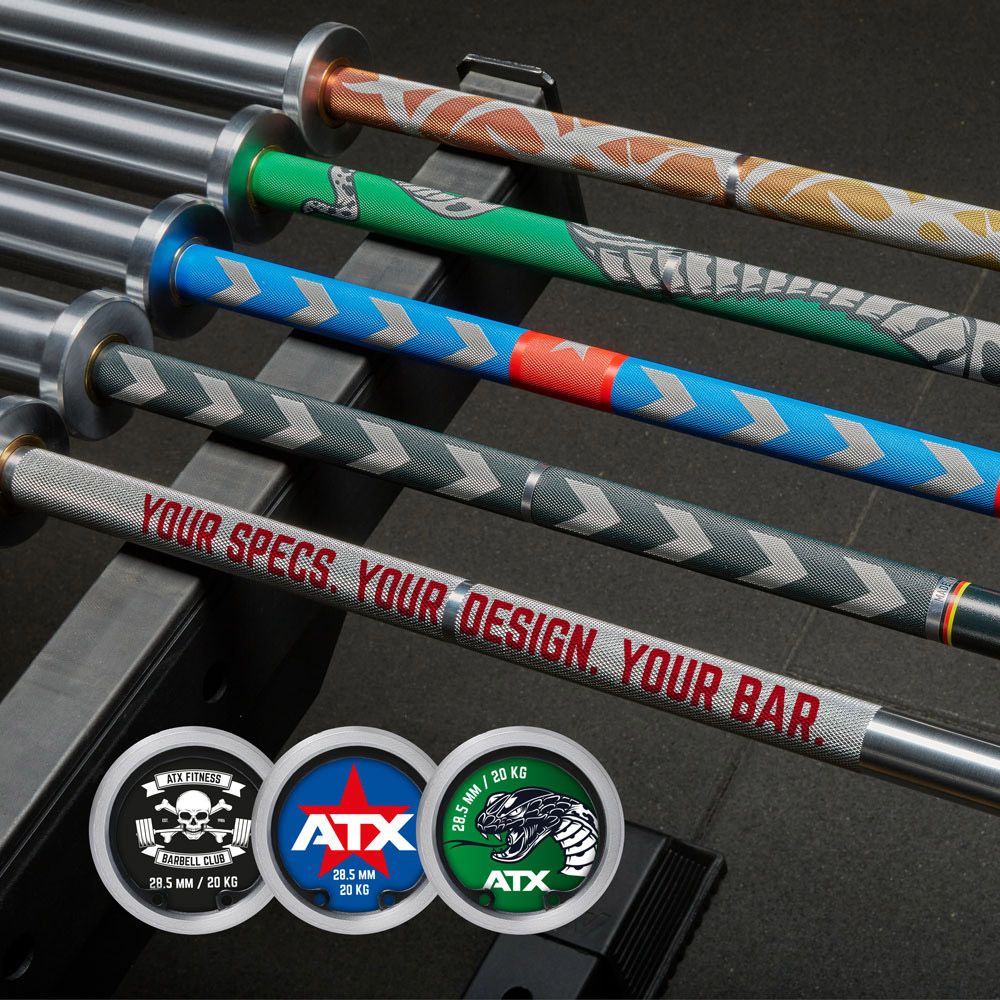 Powerlifting Bar 2K Coating 20 kg IPF-merking 29 mm nærbilde av belegget