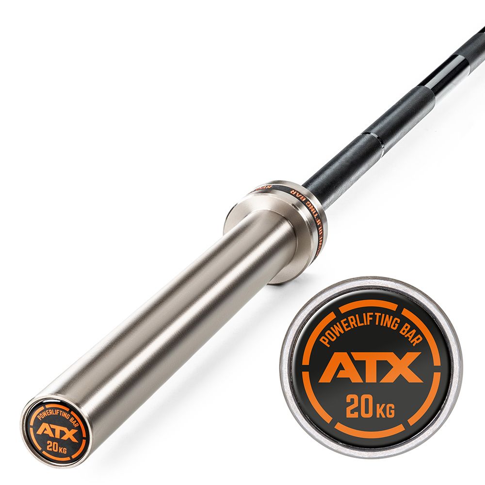 Powerlifting Training Bar 20 kg IPF-merking 29 mm grep forfra