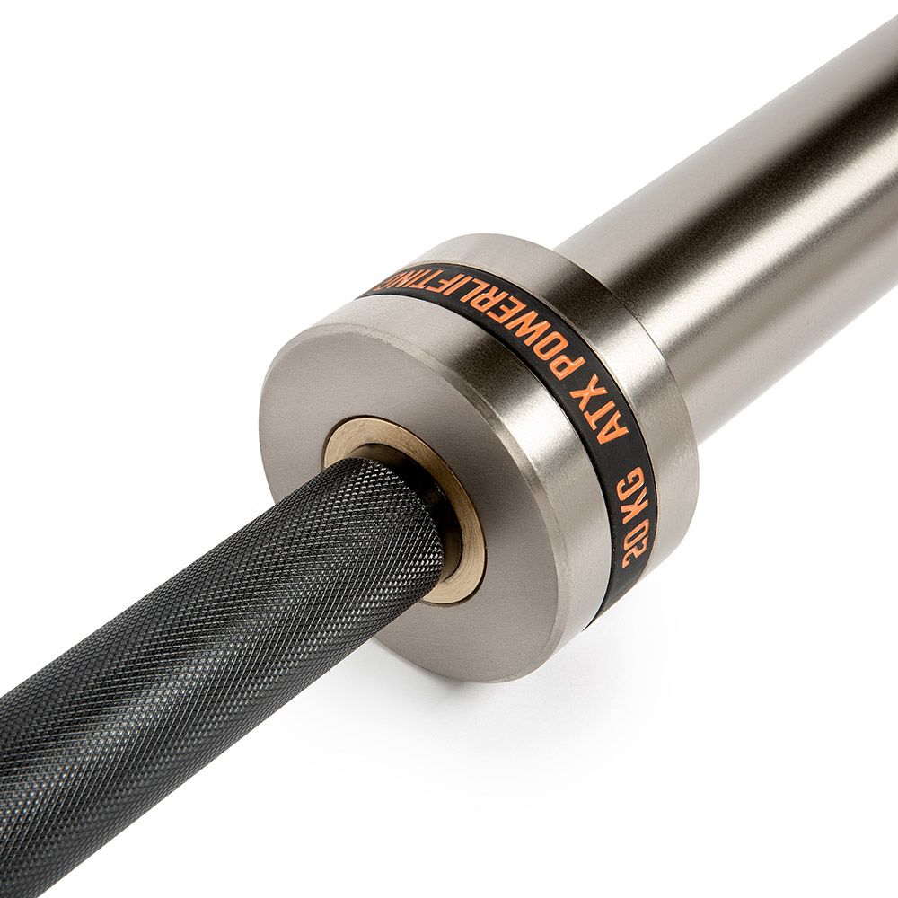 Powerlifting Training Bar 20 kg IPF-merking 29 mm grep sideprofil