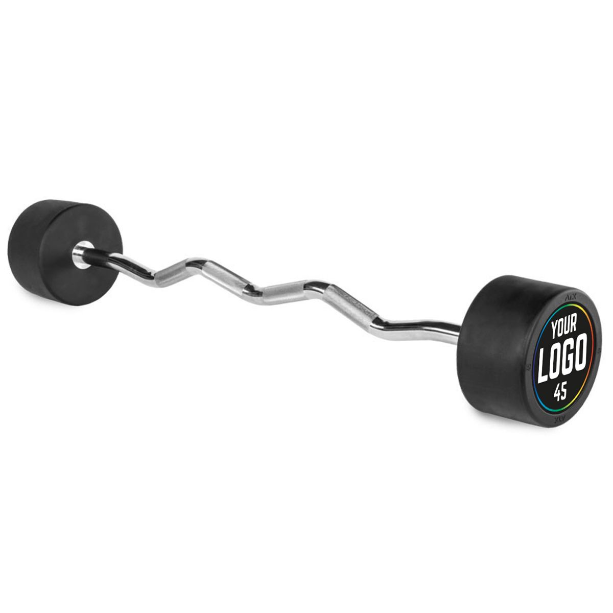 PRO-Style EZ faste håndvekter gummiert 10–50 kg montert på stativ
