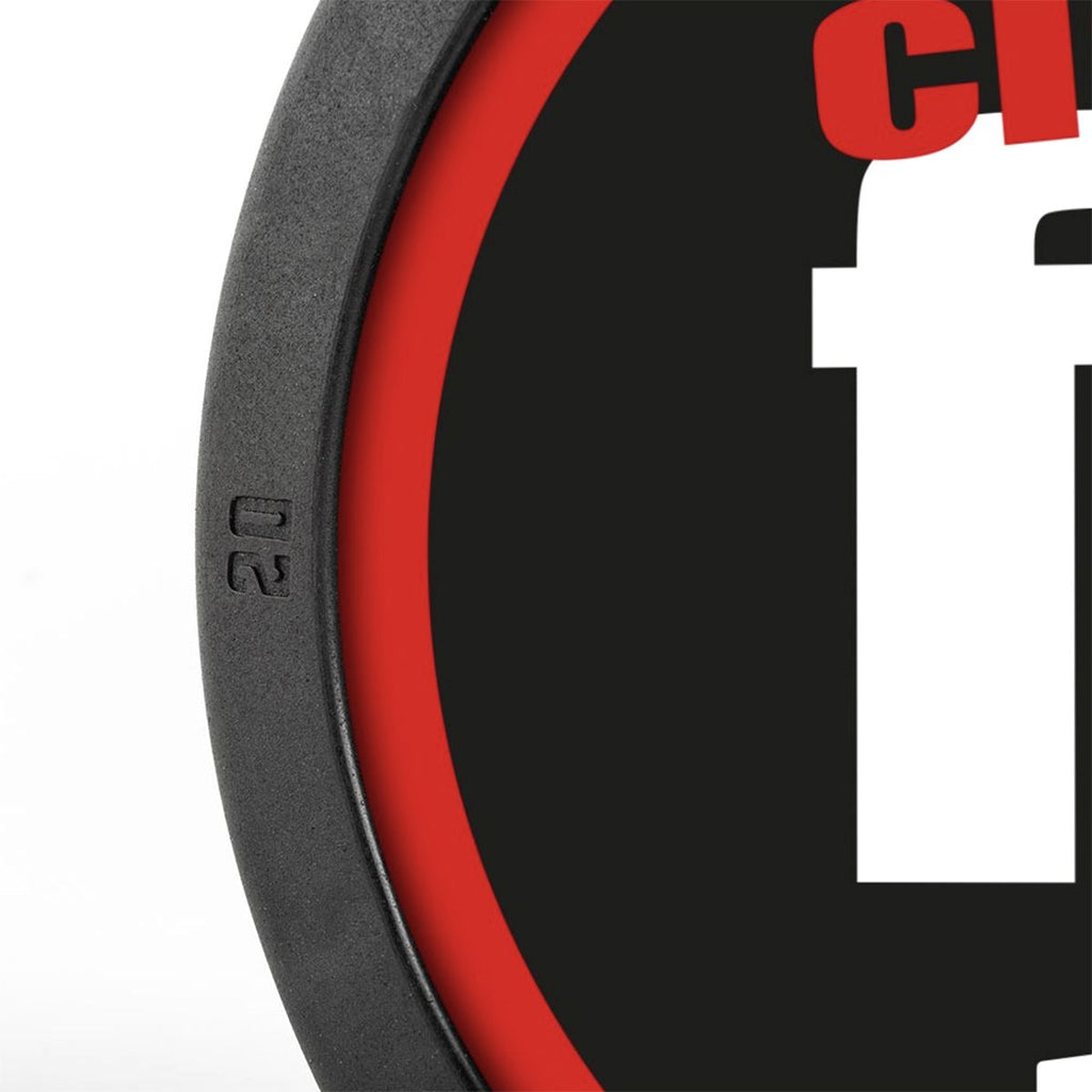PRO-Style rubber dumbbell med eget logo 2,5–60 kg montert på stativ