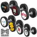 PRO-Style rubber dumbbell-sett 5–20 kg forfra