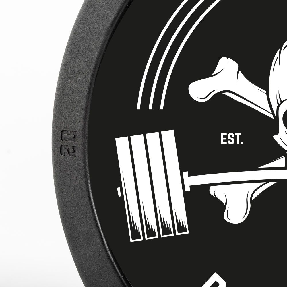PRO-Style Rubber Dumbbell sett 5–20 kg Barbell Club nærbilde av gummi