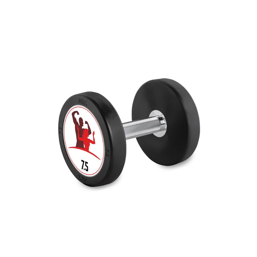 PRO-Style rubber dumbbell sett 5–40 kg gummibelagt stål håndtak