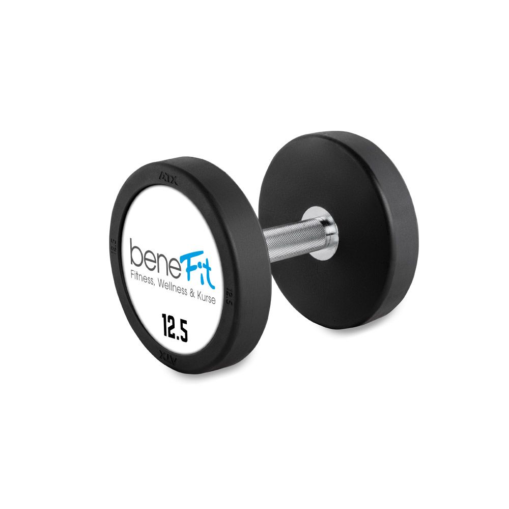 PRO-Style rubber dumbbell sett 5–40 kg gummibelagt stål side
