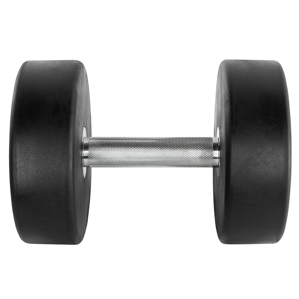 PRO-Style Rubber Dumbbell sett 5–50 kg gummibelagt stål montert