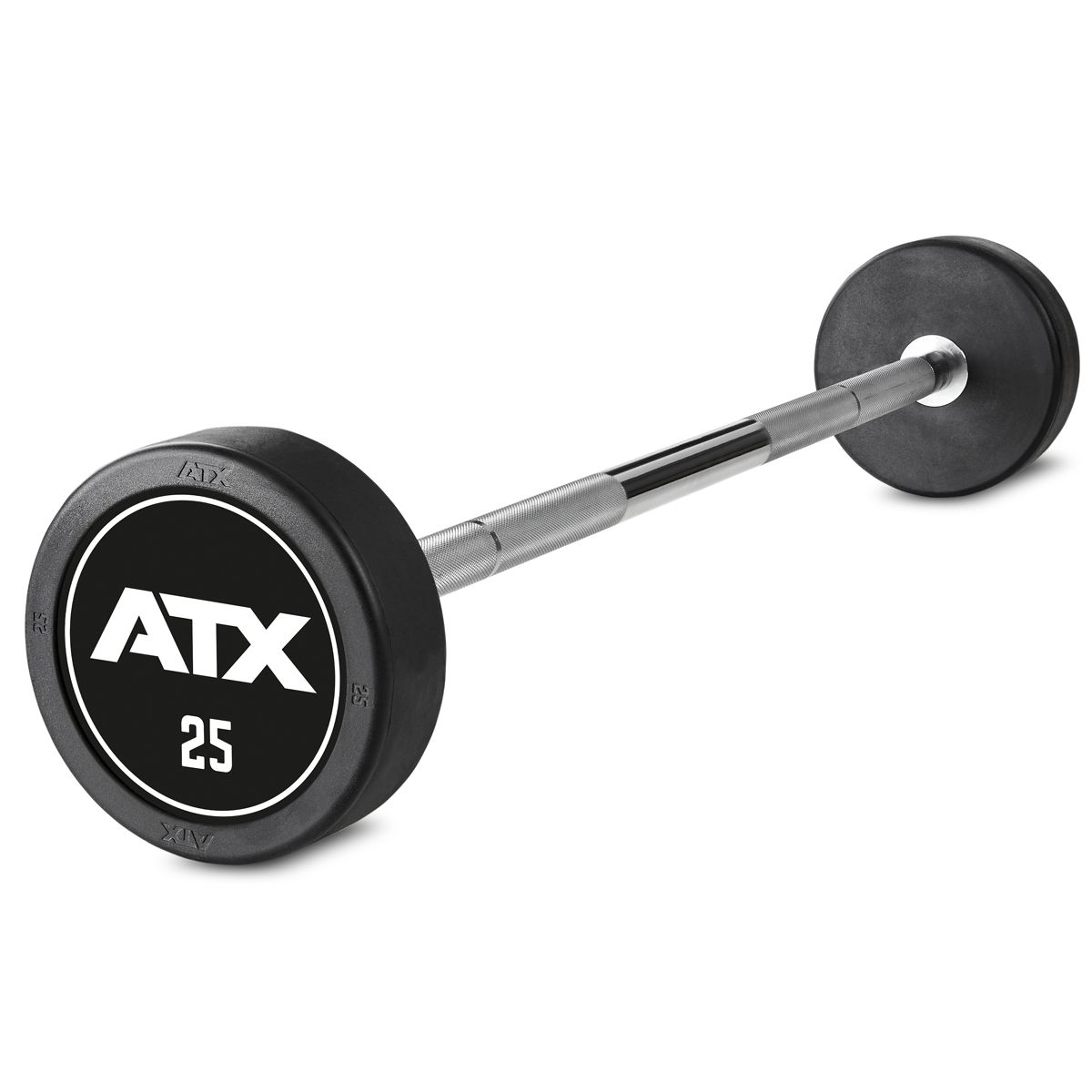 PRO-Style Straight Bar kompakthantel gummiert 10–50 kg detalj grep