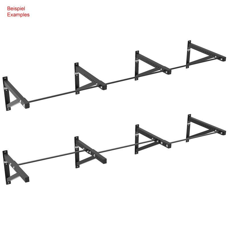 Nærbilde av overflate på Pull-up bar veggmontert basismodul 134 cm 300 kg EN 20957 - ATX