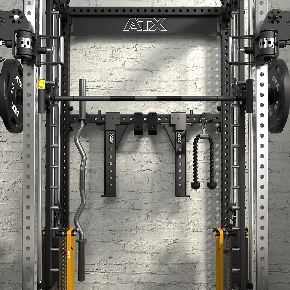 Pulverbekledning på Rack med kabelstasjon og Smith Machine