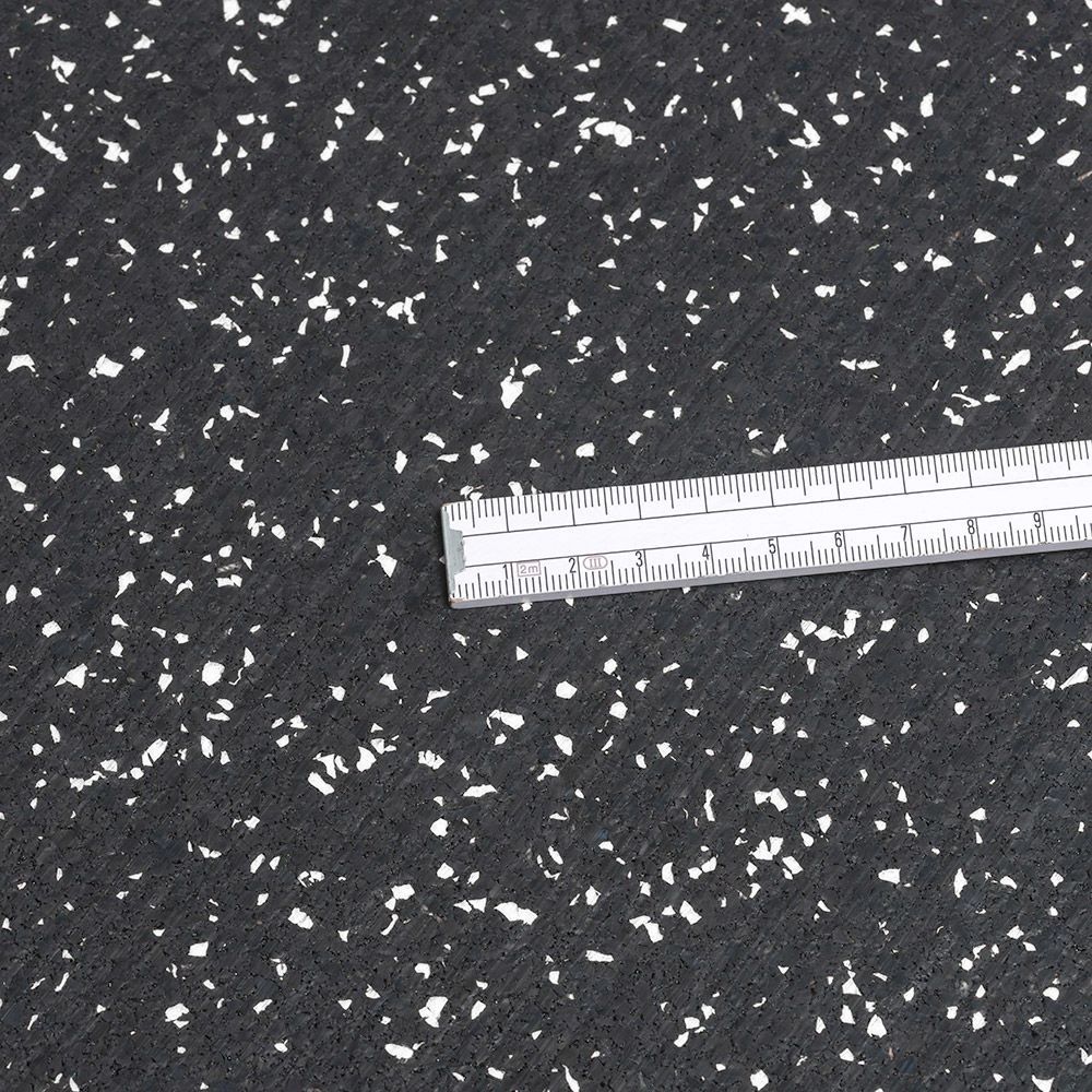 Puzzlematte gulvbelegg 970 x 970 x 8 mm svart/grå - Gymfloor