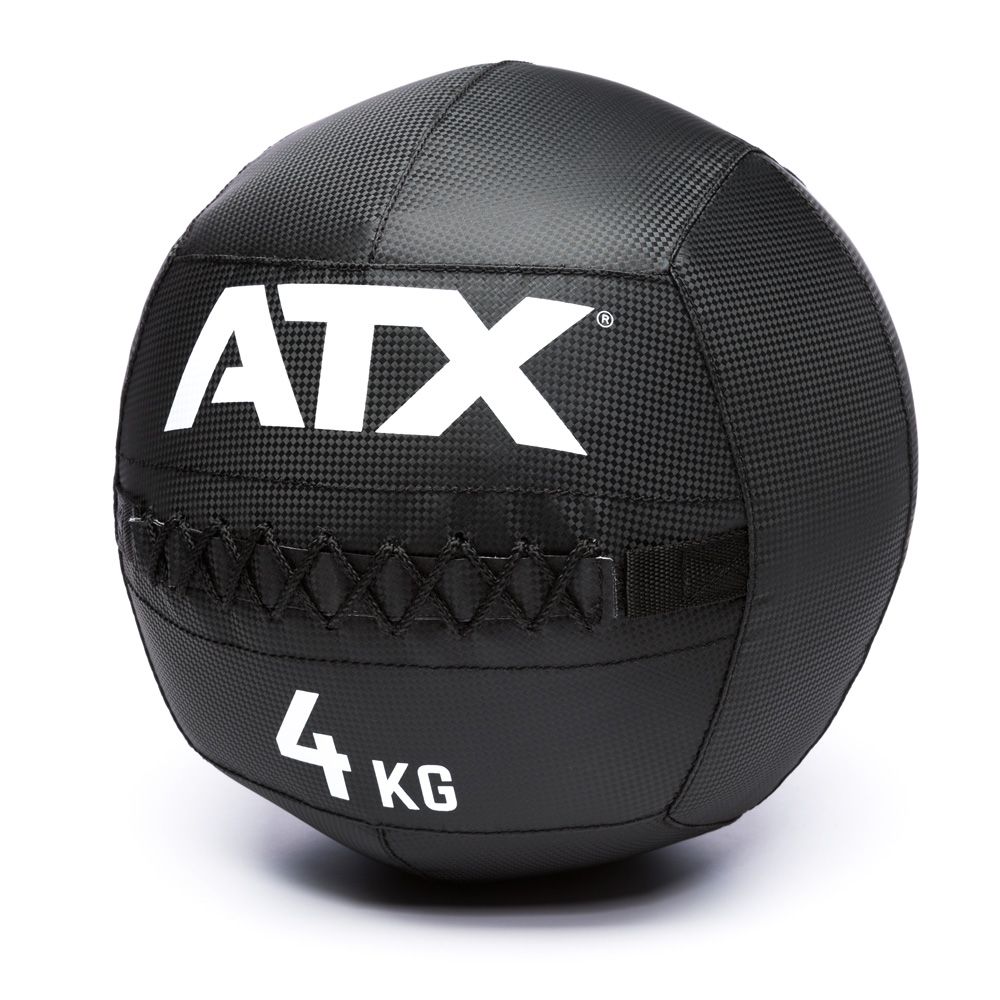 PVC Wall Ball 4 kg Ø370 mm svart forfra