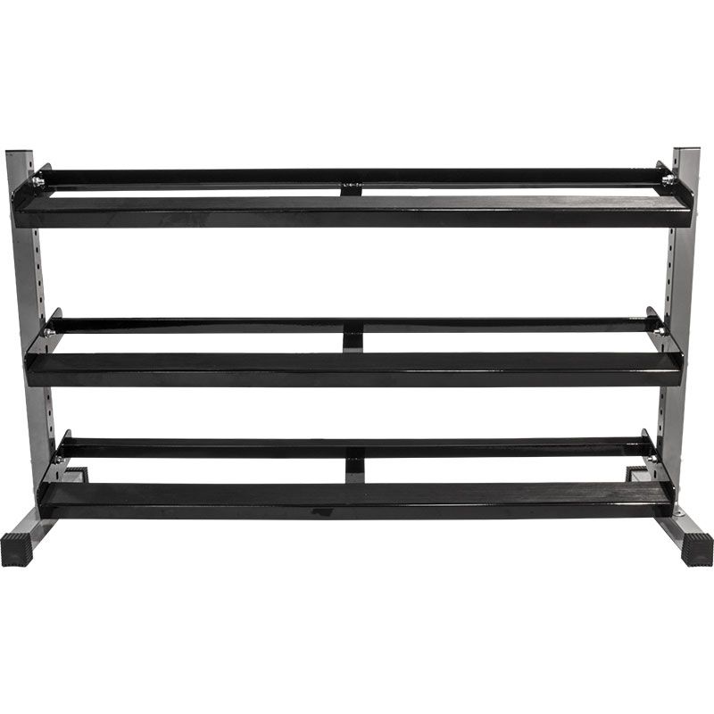 Rack for håndvekter 3 nivåer 150 cm maks 400 kg bakside