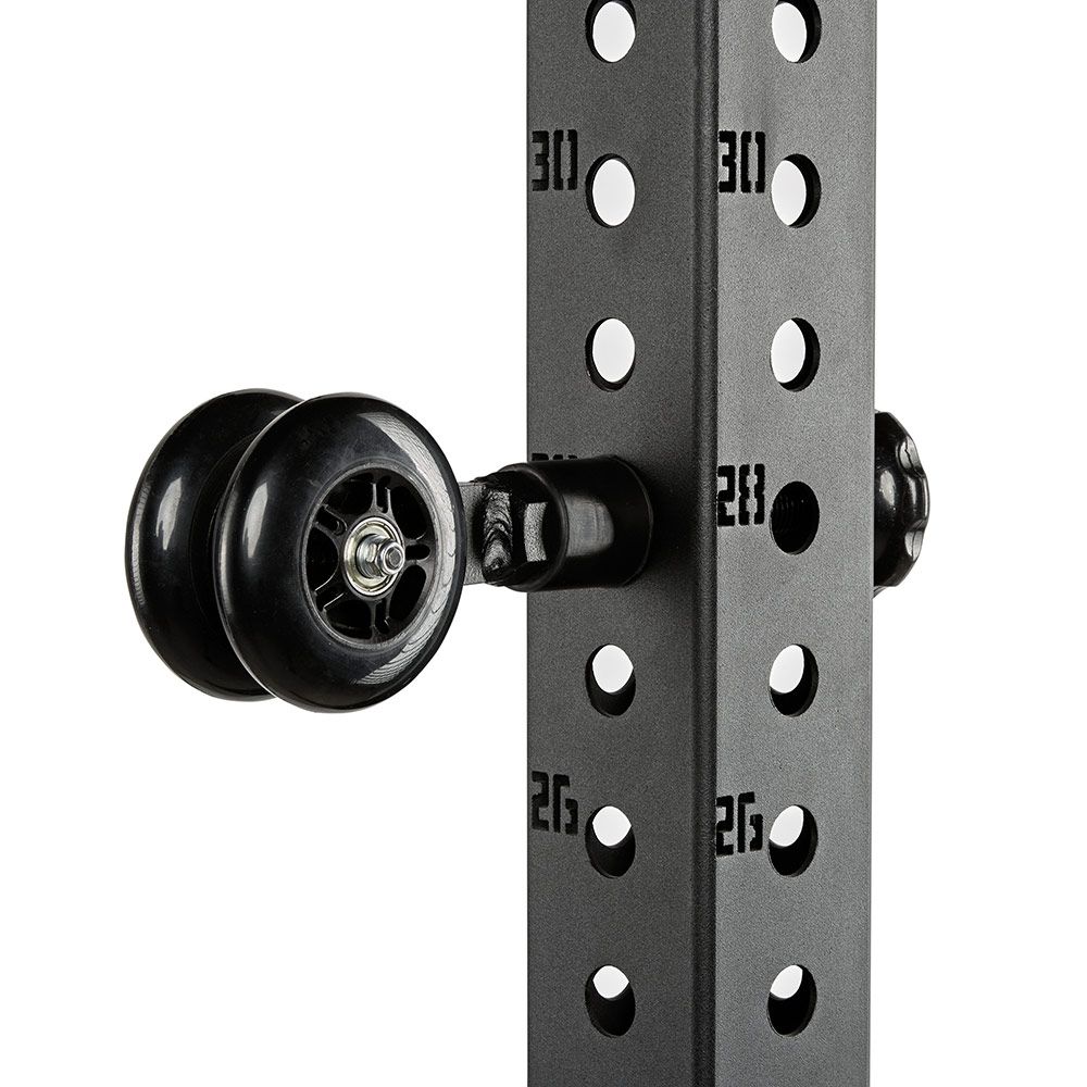 Rackable Mobility Roller triggerrulle stål/uretan 90 mm detalj av materiale