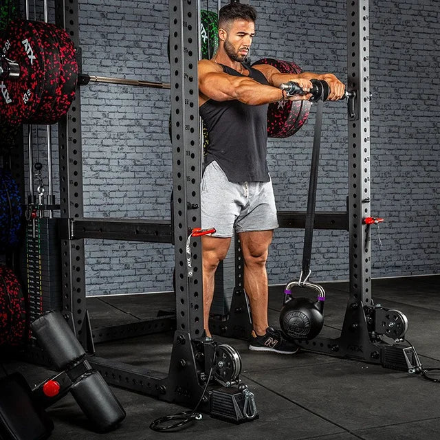 Nærbilde av Rackable wrist roller sett for underarmstrening 200 kg