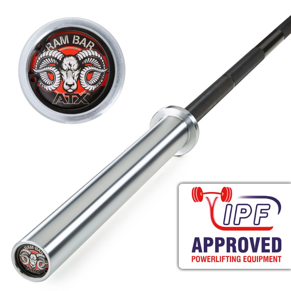 RAM BAR II powerlifting bar 20 kg front