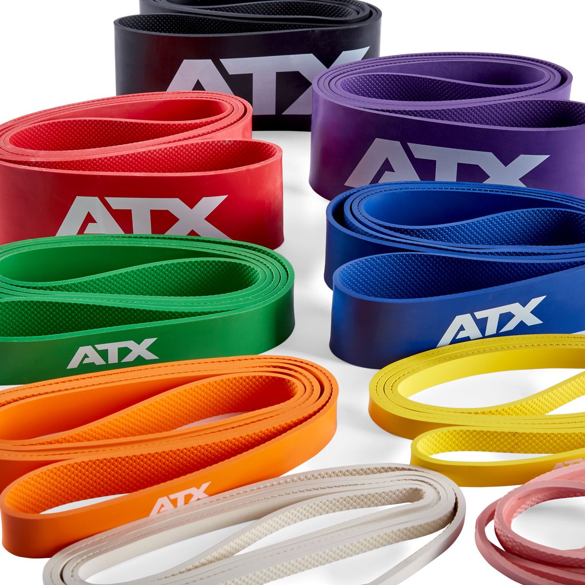 Resistance Band lateksfri 104 cm 9 motstandsnivåer forfra