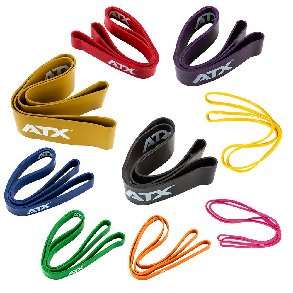Resistance band naturlateks 104 cm level 0-8 - ATX bakside