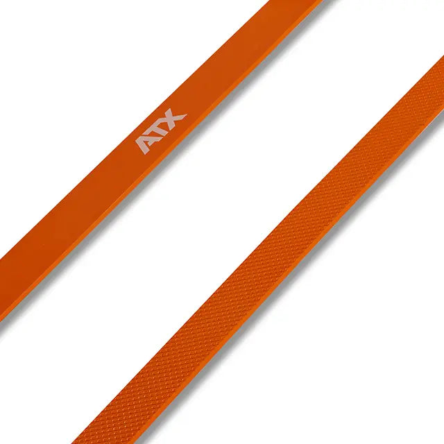 Resistance Band sett medium lateksfritt 6 stk level 4-6 elastisitet demonstrasjon