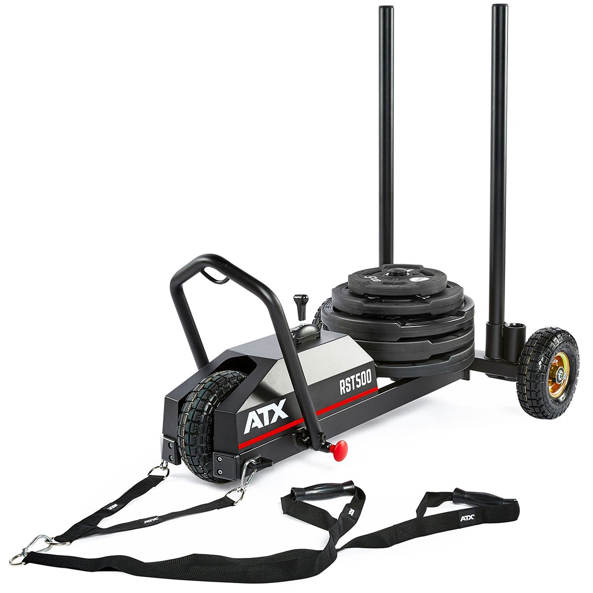 Resistance Power Sled 115x80 cm 41 kg pulverlakkert nærbilde