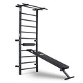 Ribbevegg med benk 108x220 cm stålrør ATX forfra