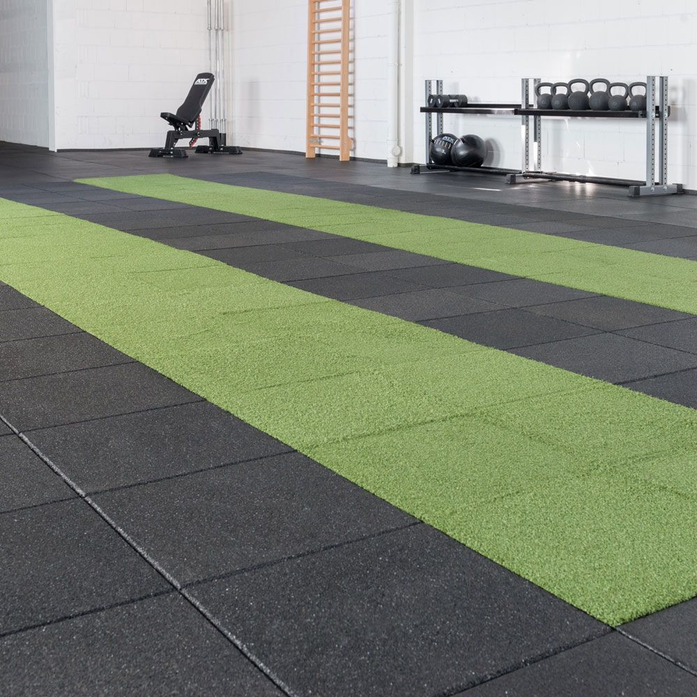 Gulvplater Rubber Tile System 20 mm systemplater - Gymfloor